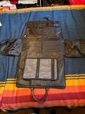 Stackers Men's Black Travel Garment Bag with Organizer
